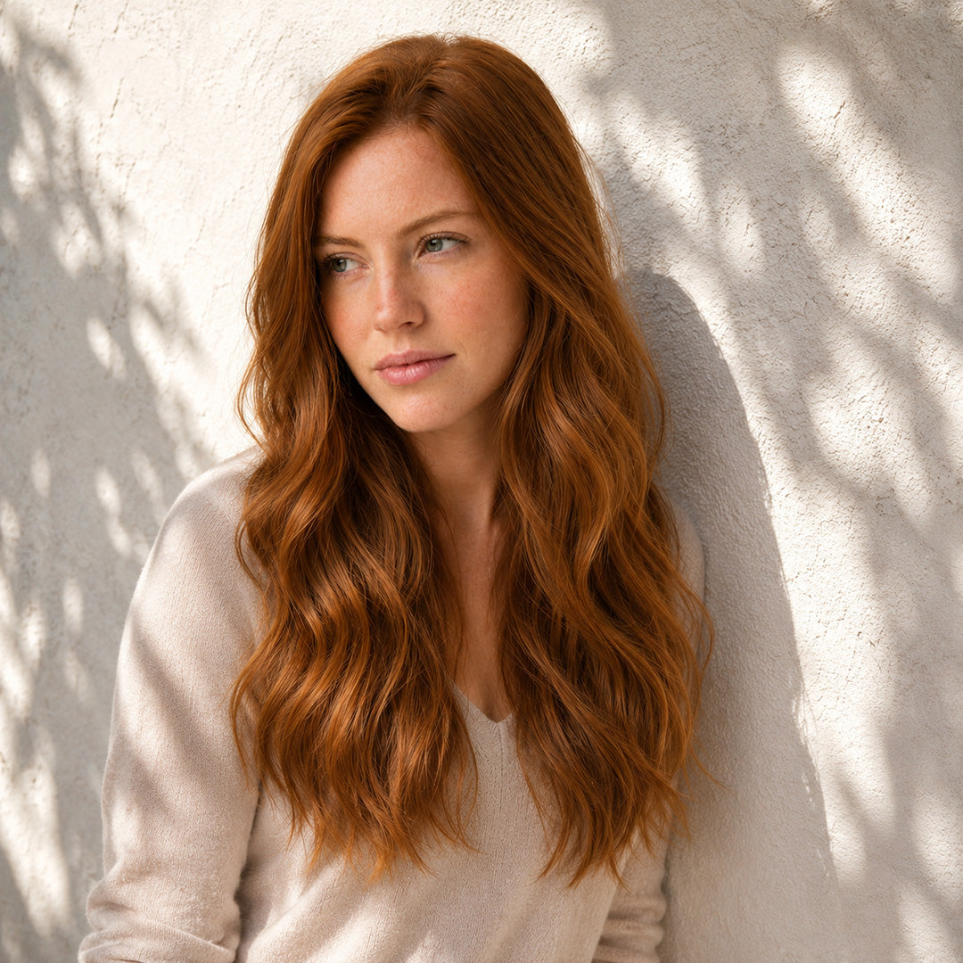 Alternate product view of Light Auburn #30 Invisible Halo Extensions