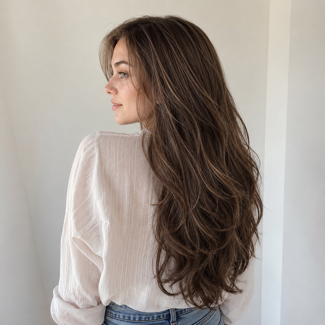 UNILOVELY Lena ready-to-wear synthetic wig, Brunette Blonde Highlights